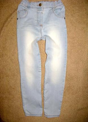 Светло-голубые джинсы скини george на 4-5 лет