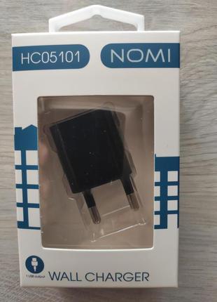 Сетевое зарядное устройство Nomi USB 5V 1А