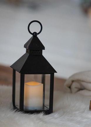 Led-фонарь со свечой для уюта вашего дома! фонарь декоративный...