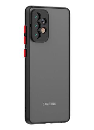 Матовый чехол для Samsung Galaxy A32 Черный