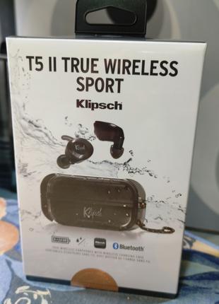 Беспроводные наушники Klipsch T5 II True Wireless Sport Black