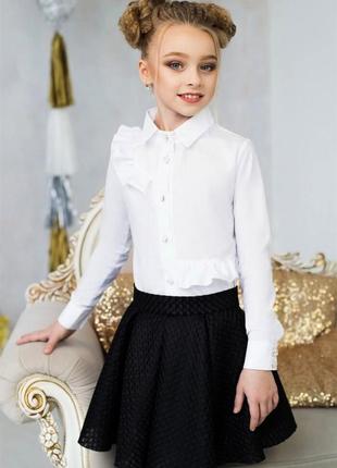Оригінальна шкільна блуза для дівчаток,1 46р.