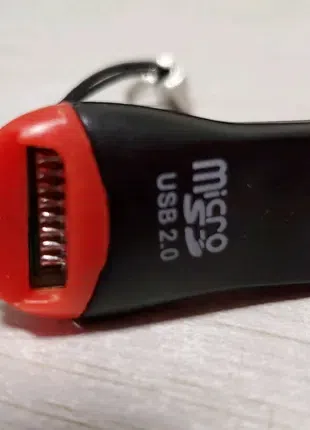 Переходник с Micro SD на USB 2.0, Адаптер, Картридер Micro SD - U
