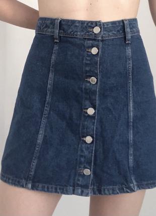 Джинсовая юбка с пуговицами H&M