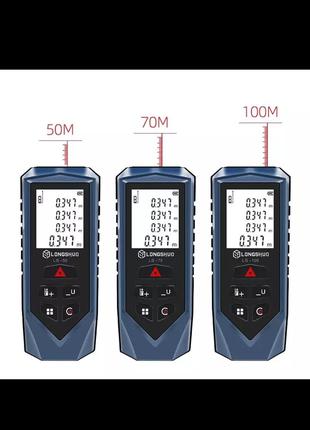 Лазерная рулетка SNDWAY LS-50, ЦИФРОВОЙ дальномер линейка