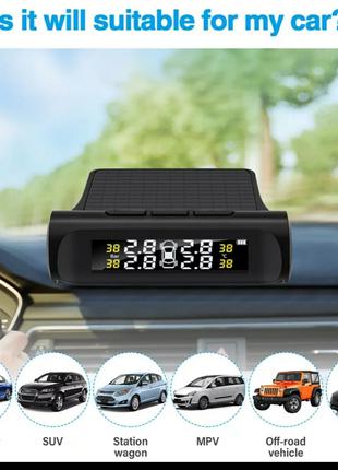 Контроль давления, температуры в шинах TPMS, тестер, внешние д...