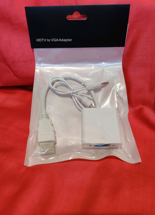 Перехідник HDMI to VGA + audio конвертер адаптер