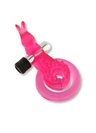 Эрекционное кольцо с вибрацией Cock & Ball Ring Rabbit, DEL8603