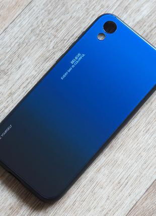 TPU чехол Gradient для Huawei Y5 2019 (AMN-LX9) (сине-черный)