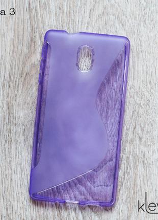 Чехол накладка S-Line для Nokia 3 (фиолетовый)