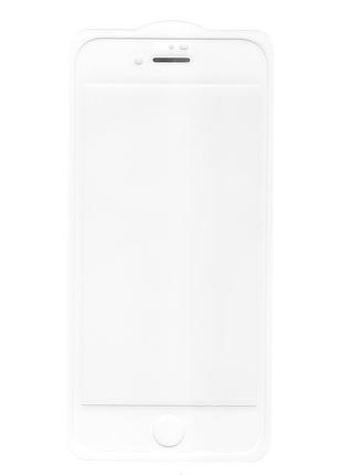 Защитное стекло Full Glue для Apple iPhone 7 / 8 (белый, метал...