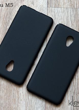 Пластиковый чехол-накладка для Meizu M5 (черный)