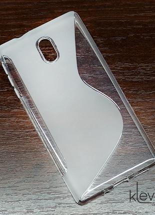 Чехол накладка S-Line для Nokia 3 (полу-прозрачный)