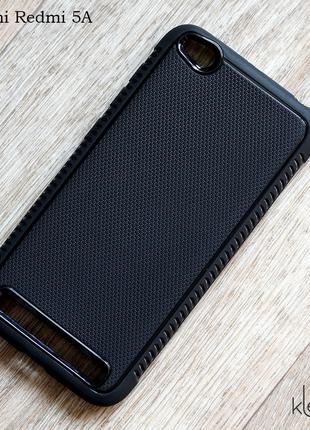 Матовый силиконовый чехол для Xiaomi Redmi 5A (черный)