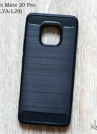 TPU чехол накладка для Huawei Mate 20 Pro (LYA-L29) (black "Ca...