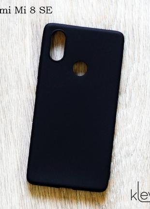 Ультратонкий силиконовый чехол Candy для Xiaomi Mi 8 SE (черный)