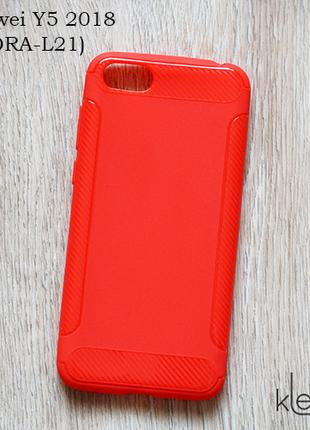 Силиконовый чехол накладка для Huawei Y5 2018 (DRA-L21) (red "...