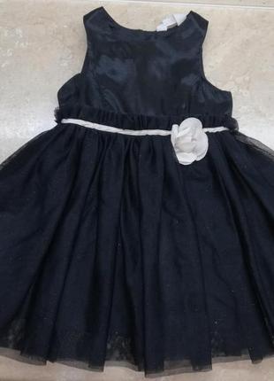 Праздничное нарядное пышное платье с фатином 1,5-2года