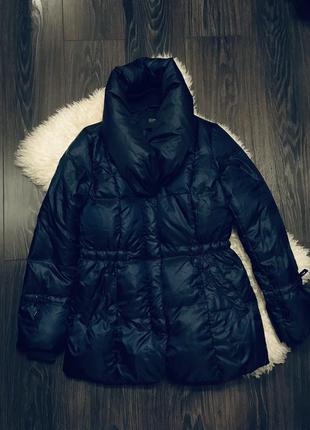 Синяя куртка пуховик esprit