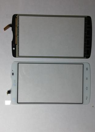 Сенсорное стекло LG D385, D380, L80 Dual белое original.