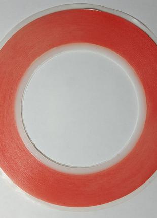 Скотч двухсторонний рулонный красный 3M, 10 мм