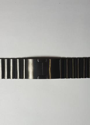 Металлический ремешок для Apple Watch (керамика) черного цвета.