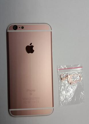 Крышка задняя Apple iPhone 6S розово-золотая