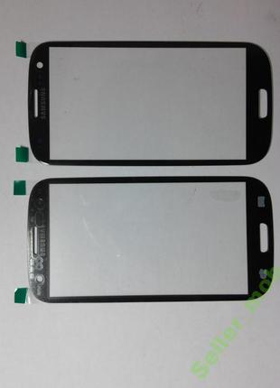 Стекло Samsung I9300, Galaxy SIII синее original.