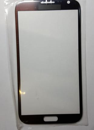 Стекло Samsung N7100, Galaxy Note II коричневое original.