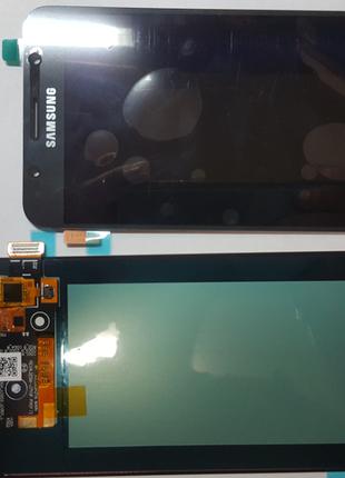 Дисплей (экран) Samsung J7, J710F (2016 г) с черным сенсором oled