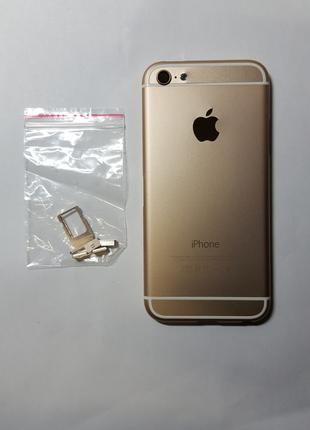 Крышка задняя Apple iPhone 5 (под iPhone 6) золотая с толстой ...