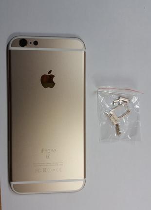 Крышка задняя Apple iPhone 6S золотая
