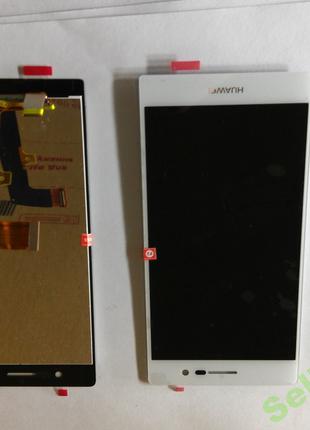 Дисплей (экран) Huawei Ascend P7 с сенсором белый original
