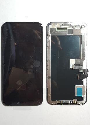 Дисплей (экран) Apple iPhone X черный original переклейка