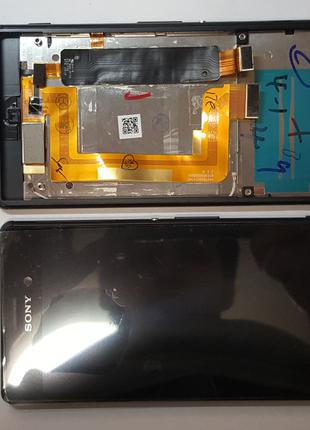 Дисплей (экран) Sony Xperia M4 Aqua, E2312 Dual с черным сенсо...
