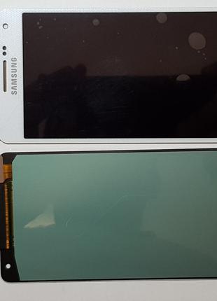 Дисплей (экран) Samsung A5, A500 (2015) с белым сенсором oled