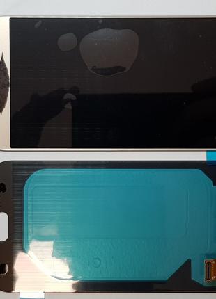 Дисплей (экран) Samsung J730, Galaxy J7 (2017) с золотым сенсо...