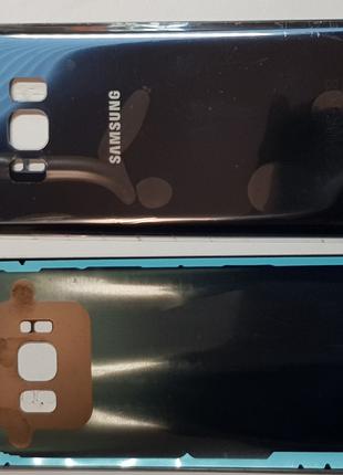 Крышка задняя Samsung G950F, Galaxy S8 синяя с надписями original