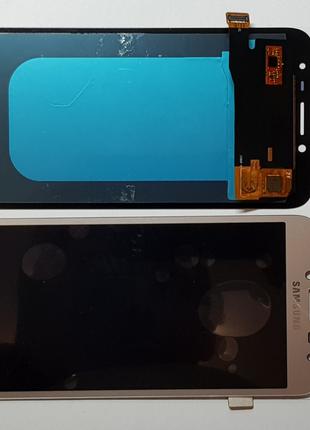 Дисплей (экран) Samsung J2 Pro 2018, J250 с сенсором золотой Oled