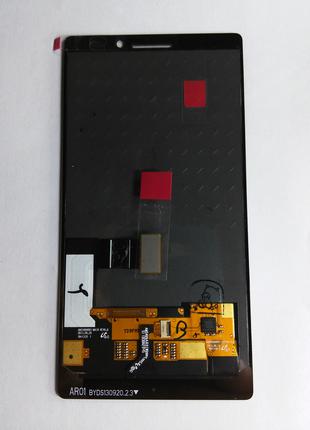 Дисплей (экран) Nokia Lumia 930 с черным сенсором и рамкой ori...