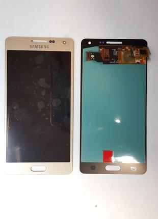 Дисплей (экран) Samsung A5, A500 (2015) с золотым сенсором oled