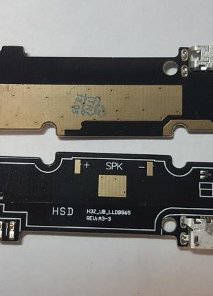Плата нижняя Xiaomi Redmi Note 3 (30 pin) с системным коннекто...