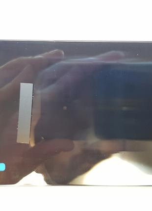 Крышка задняя Samsung A750, A7 2018 со стеклом камеры черная o...