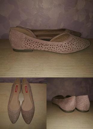 Балетки 42-43 р memory foam перфорация
