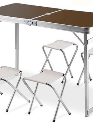 Стол раскладной усиленный для пикника со стульями Rainberg 9301