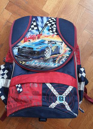 Рюкзак шкільний для хлопчика Hot Crazy Car Unlimited 38Х26Х13/19
