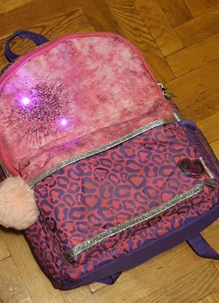 Легкий школьный мерцающий рюкзак Skechers Twinkle Toes с LED