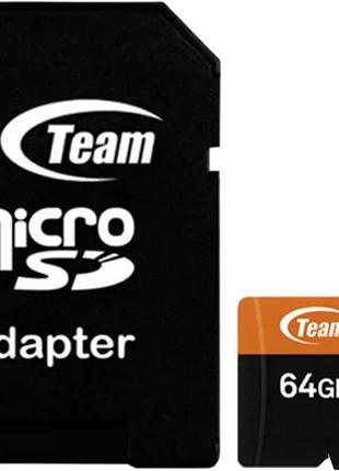 MicroSDXC Teamgroup 64GB, 80mB/s. + бесплатная доставка. Киев