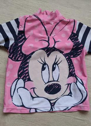 Солнцезащитная детская футболка disney minnie mouse, с защитой...