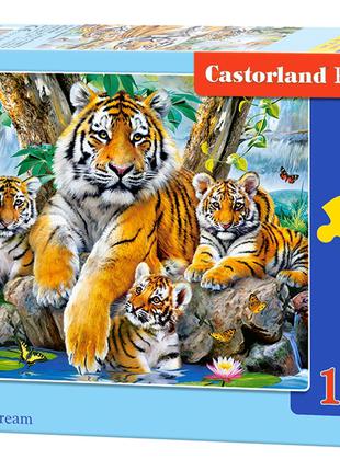 Пазлы Castorland 120 элементов "Семейство тигров"